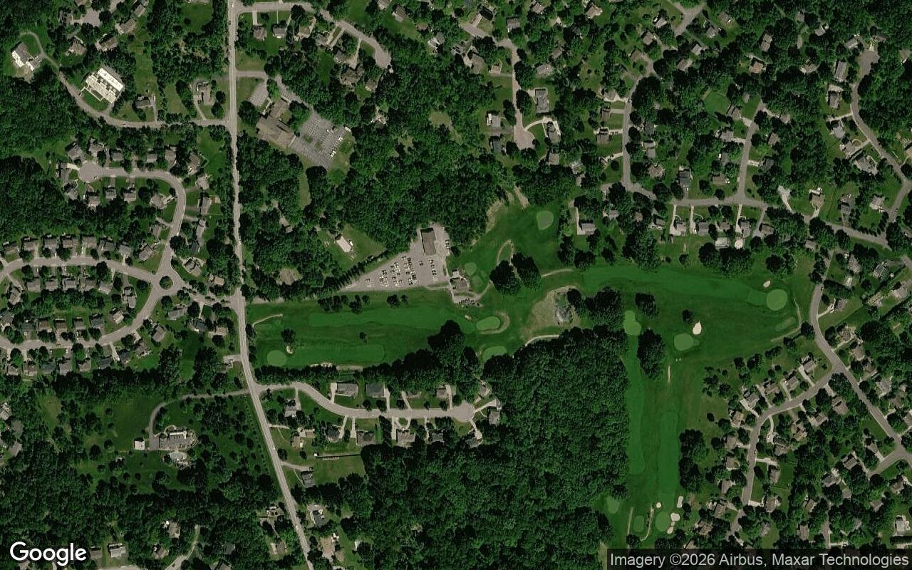 Satellite view of Clover Hill Golf Course