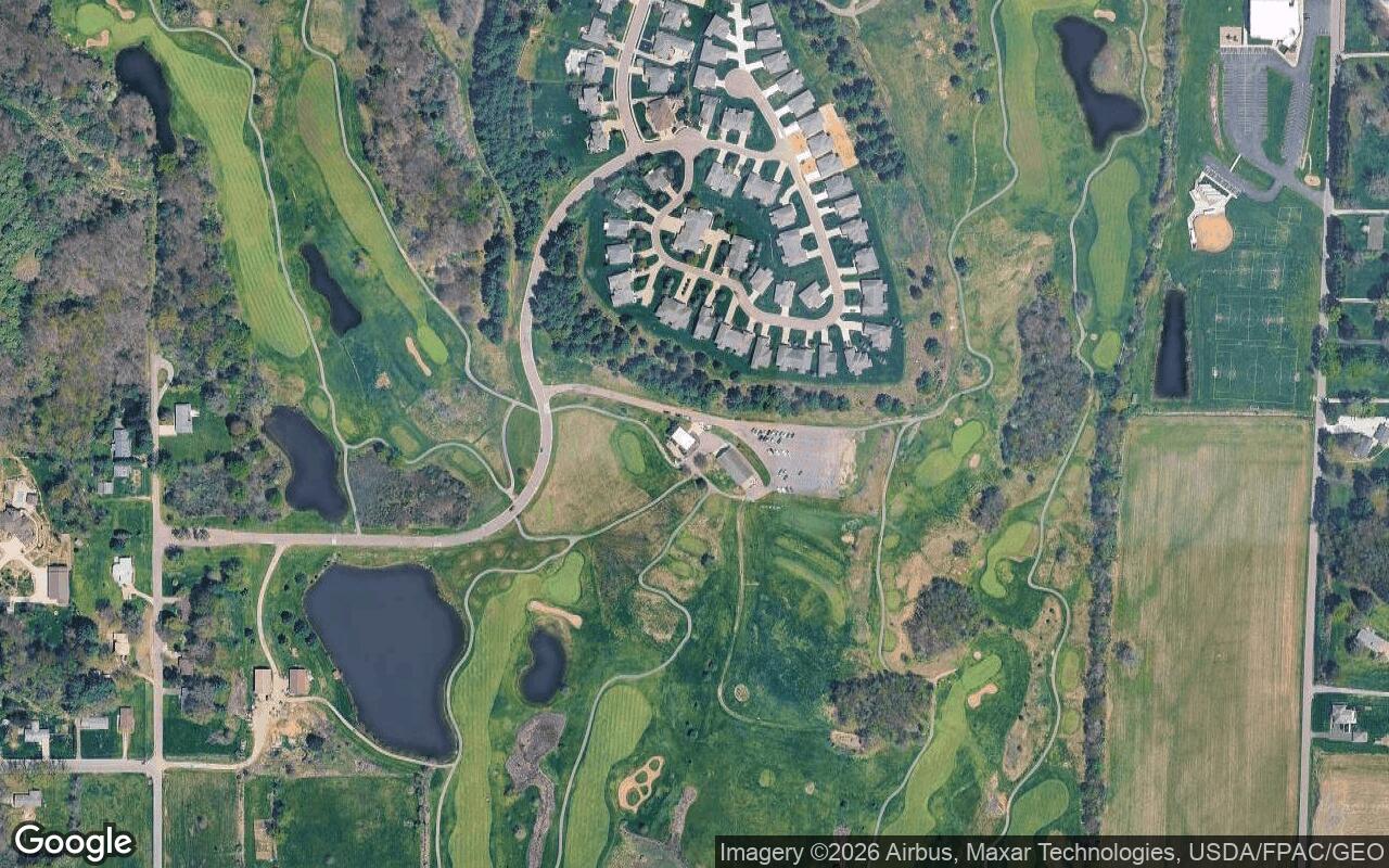 Satellite view of Oak Shadows Golf Club