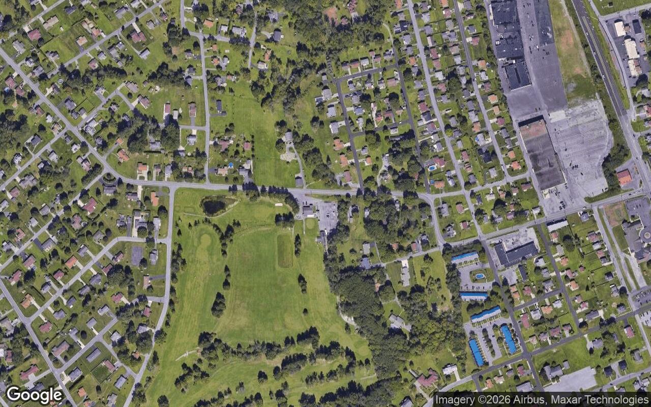 Satellite view of Richland Greens Golf Course