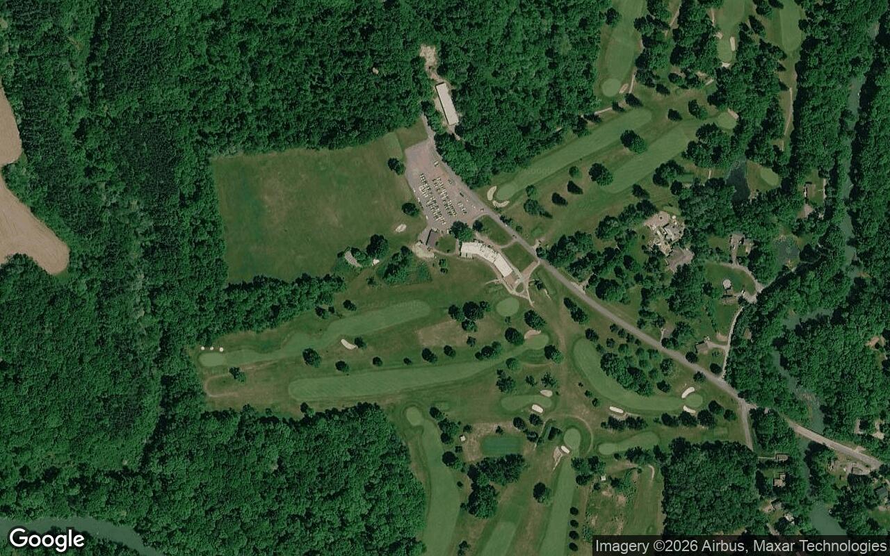 Satellite view of Slippery Rock Golf Club and Events Center